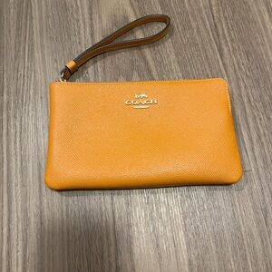 Coach Vibrant Orange Wristlet